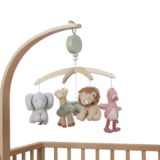 Little Dutch Wooden Music Mobile - Safari Friends-Baby Mobiles- | Natural Baby Shower