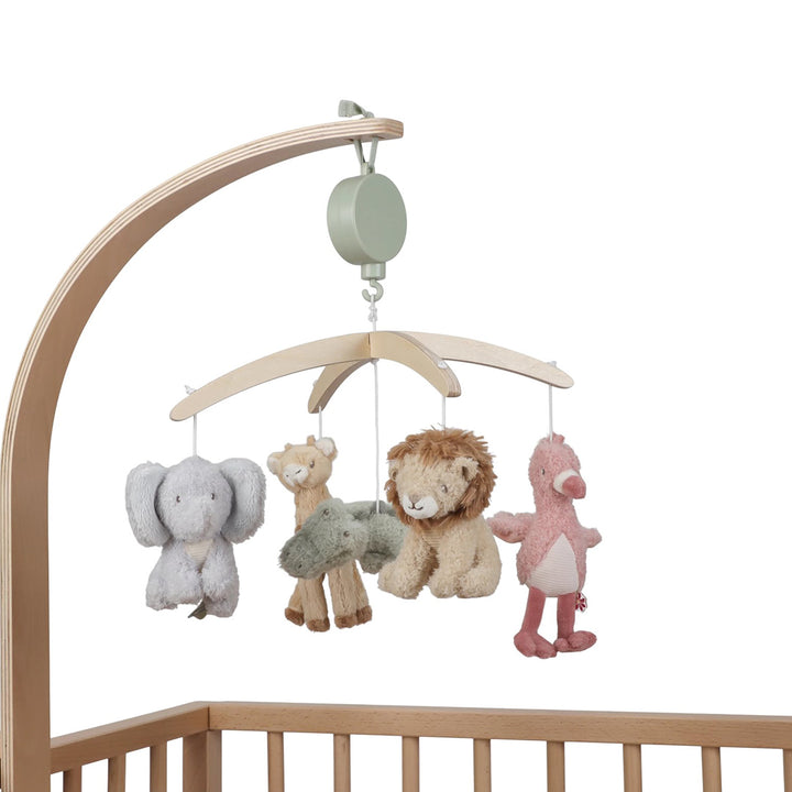 Little Dutch Wooden Music Mobile - Safari Friends