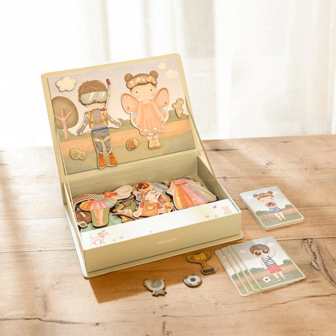 Little Dutch Magnetic Play Board - Dress-Up Jim & Rosa-Puzzles + Games- | Natural Baby Shower