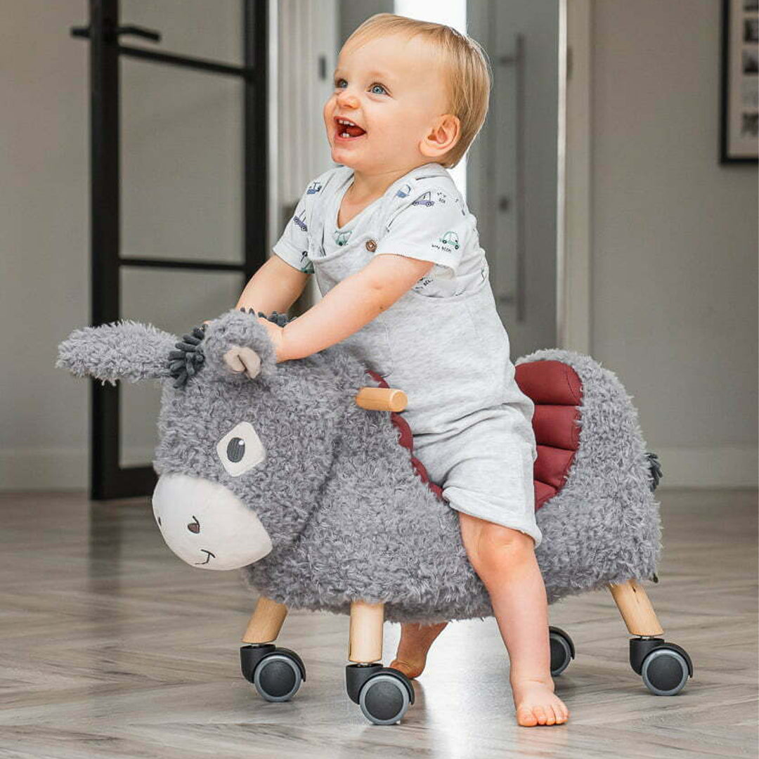 Little Bird Told Me Bojangles Rocking Donkey - Grey-Rocking Toys- | Natural Baby Shower