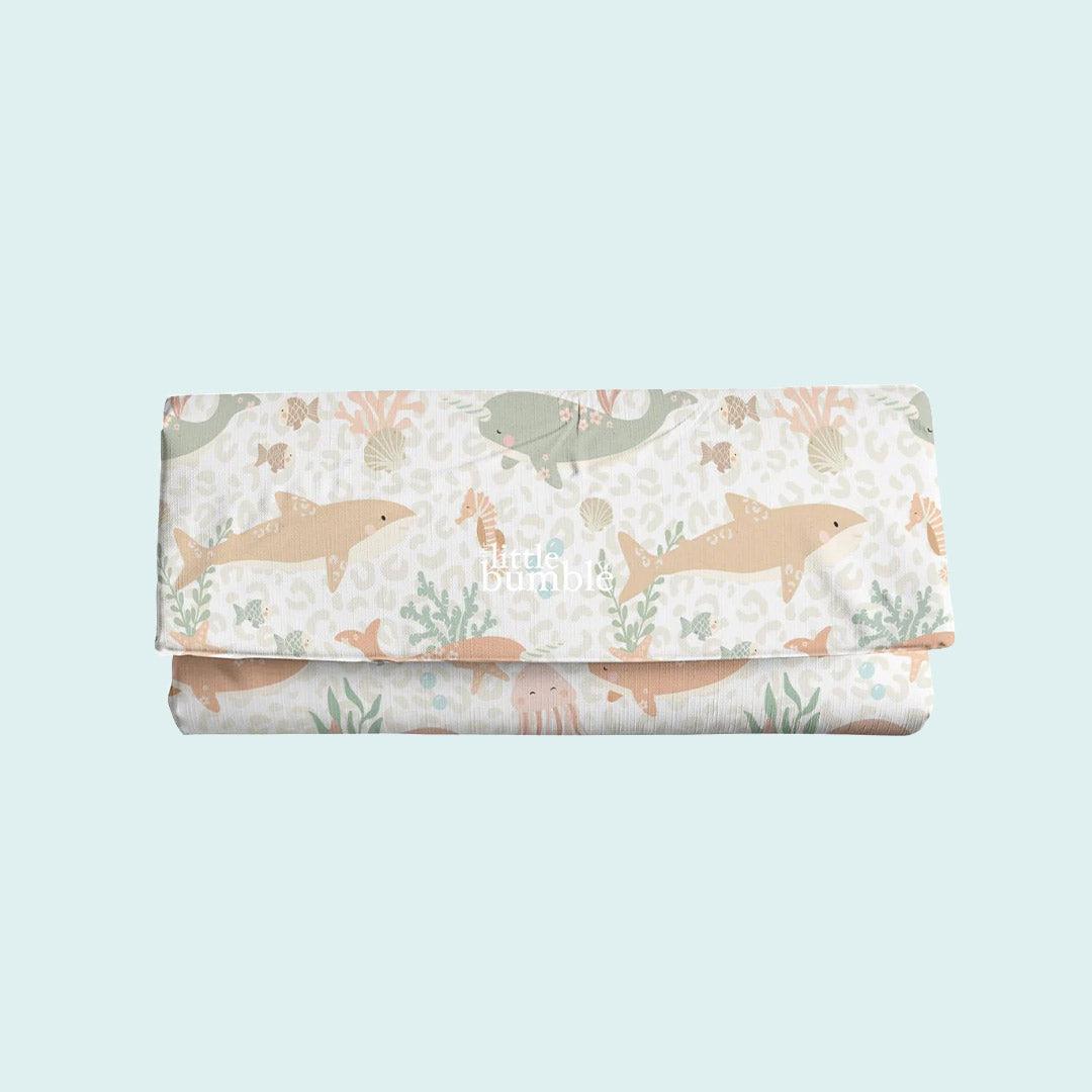 The Little Bumble Co. Travel Changing Mat - Pastel Ocean-Travel Changing Mats-Pastel Ocean-one size | Natural Baby Shower