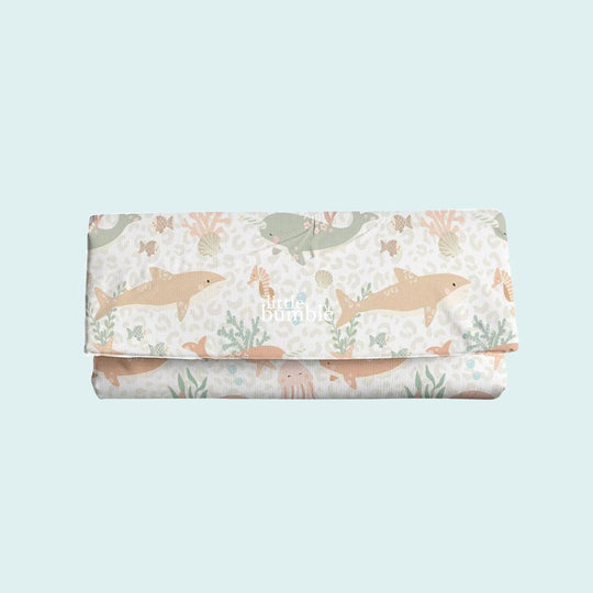 The Little Bumble Co. Travel Changing Mat - Pastel Ocean-Travel Changing Mats-Pastel Ocean-one size | Natural Baby Shower