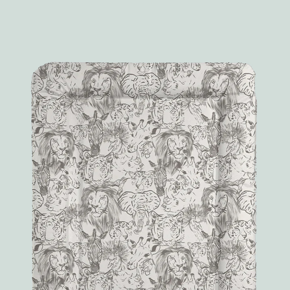The Little Bumble Co. Standard Changing Mat - Safari Animal Faces-Changing Mats-Safari Animal Faces- | Natural Baby Shower