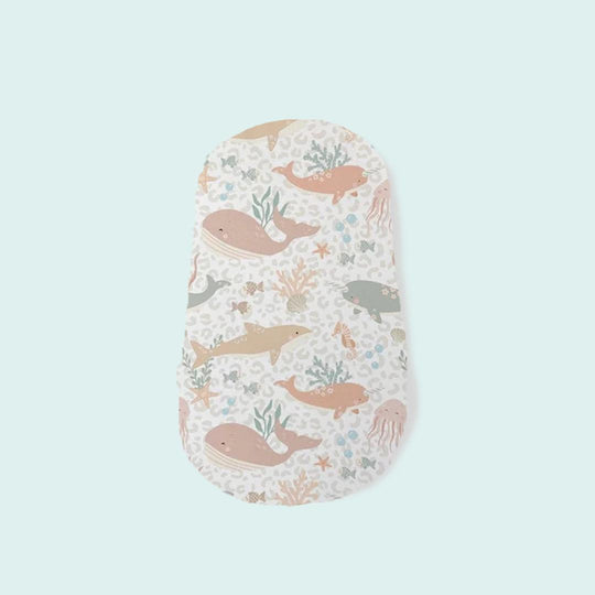 The Little Bumble Co. Changing Basket Mat Liner - Pastel Ocean-Changing Mat Liners-Pastel Ocean-one size | Natural Baby Shower