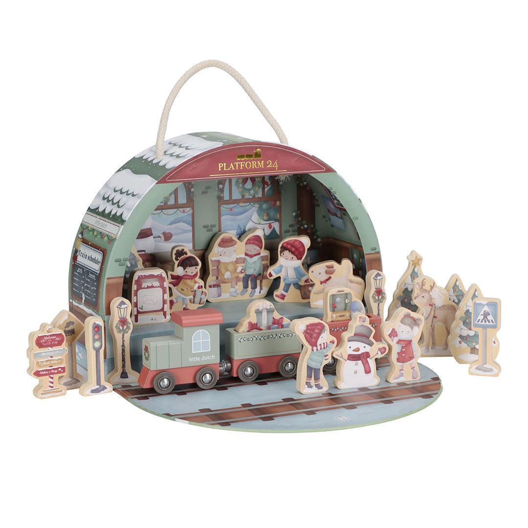 Little Dutch Traintrack Advent Calendar-Seasonal Decorations- | Natural Baby Shower
