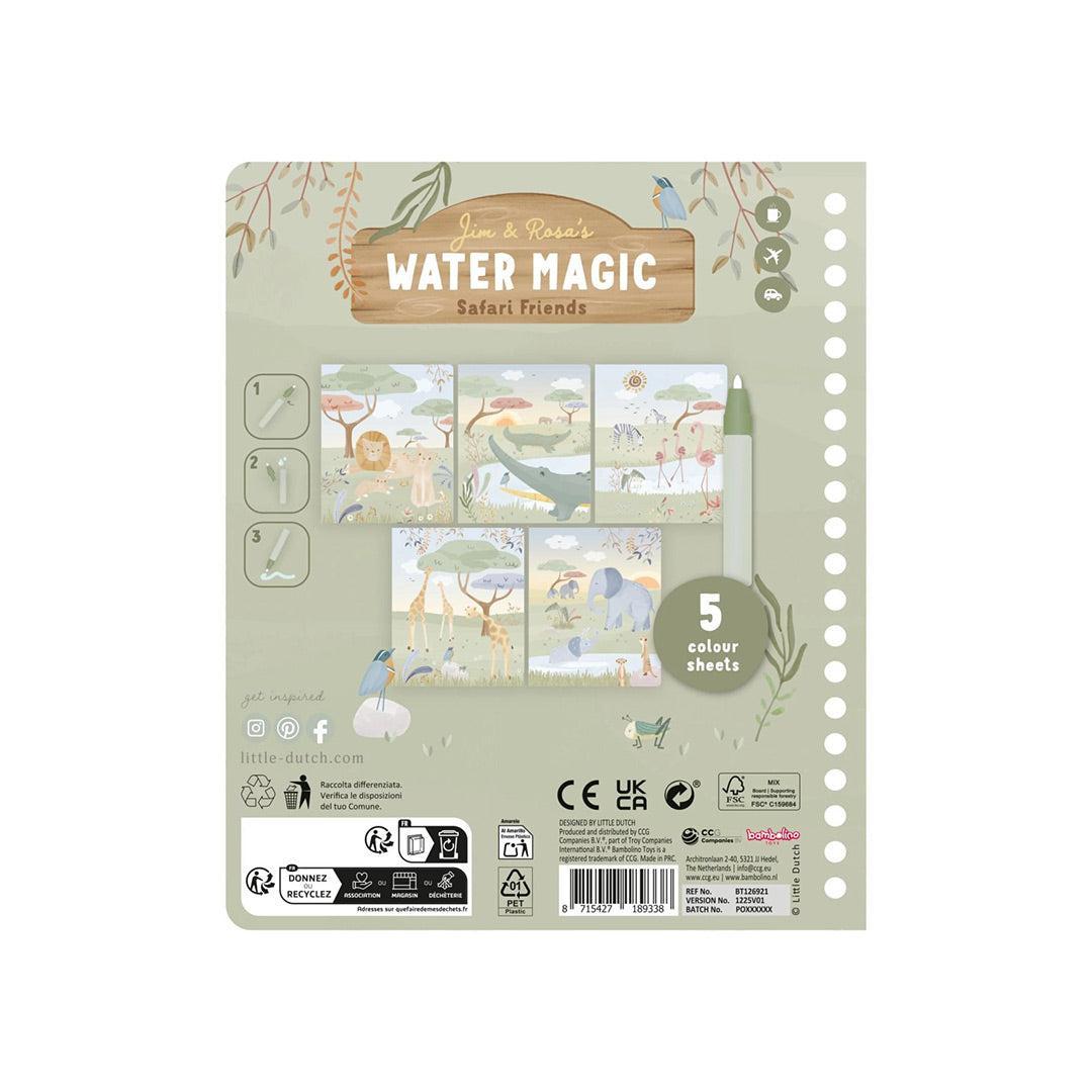 Little Dutch Watermagic Book - Safari Jim-Arts + Crafts- | Natural Baby Shower