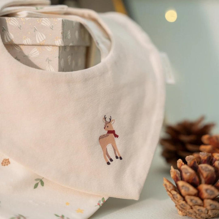 Little Dutch 2 Pack Bandana Bib - Little Christmas-Bibs-Little Christmas- | Natural Baby Shower