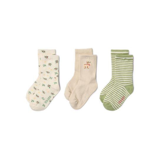 Little Dutch 3 Pack Socks - Little Christmas-Socks-Little Christmas-15/17 | Natural Baby Shower