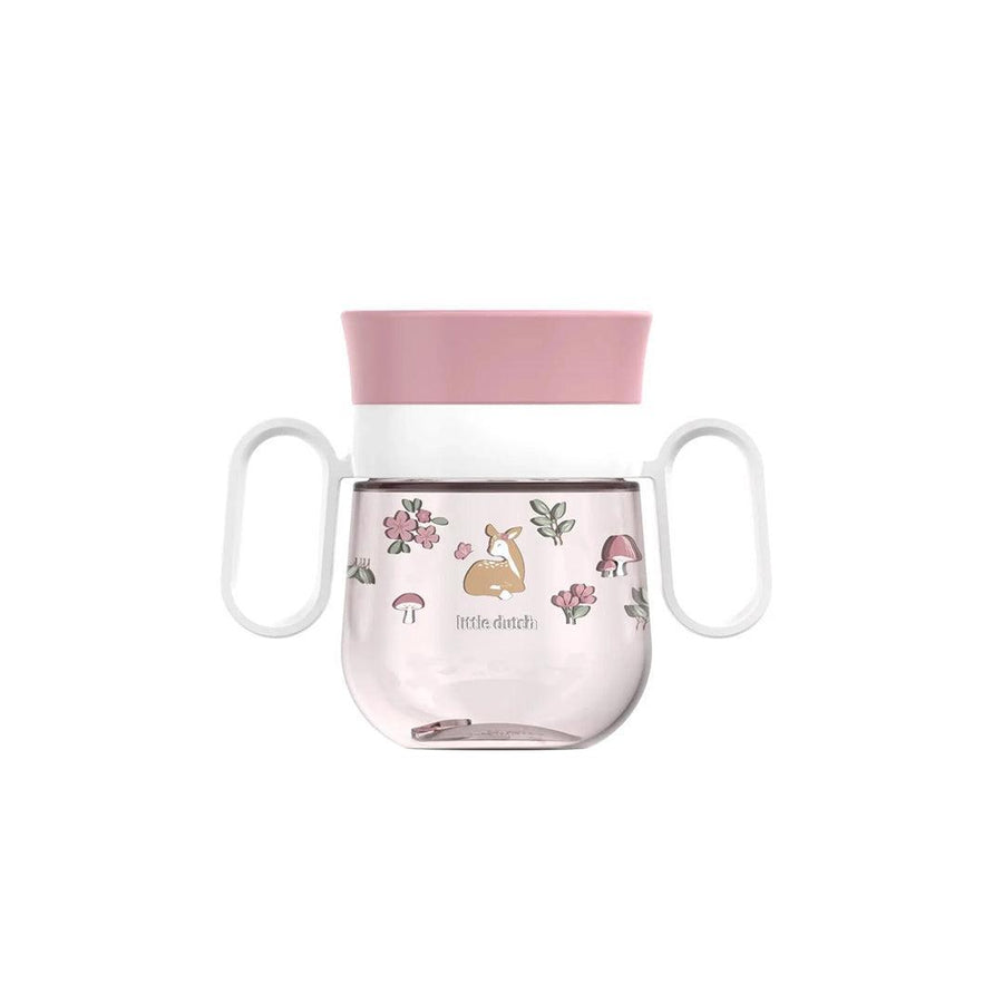 Little Dutch 360 Trainer Cup Mepal Mio - Pink-Sippy Cups-Pink- | Natural Baby Shower