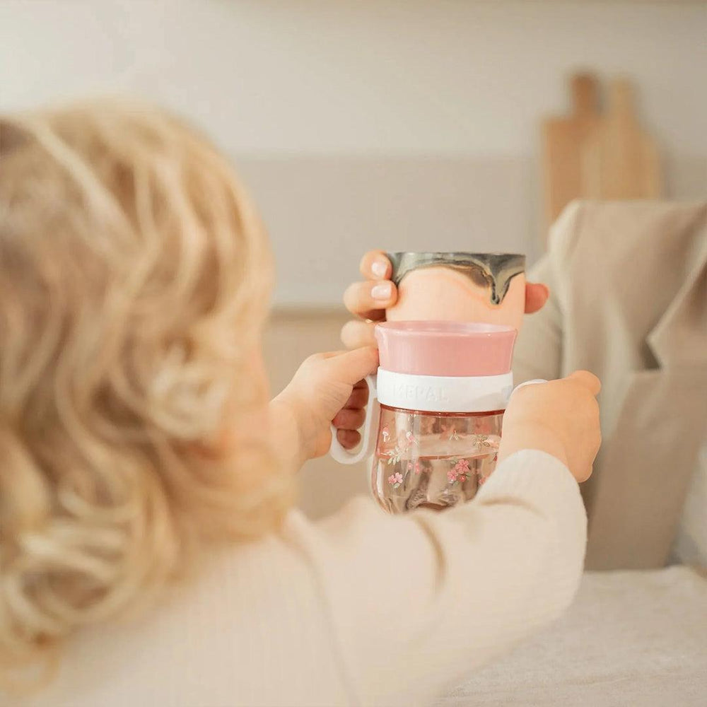 Little Dutch 360 Trainer Cup Mepal Mio - Pink-Sippy Cups-Pink- | Natural Baby Shower