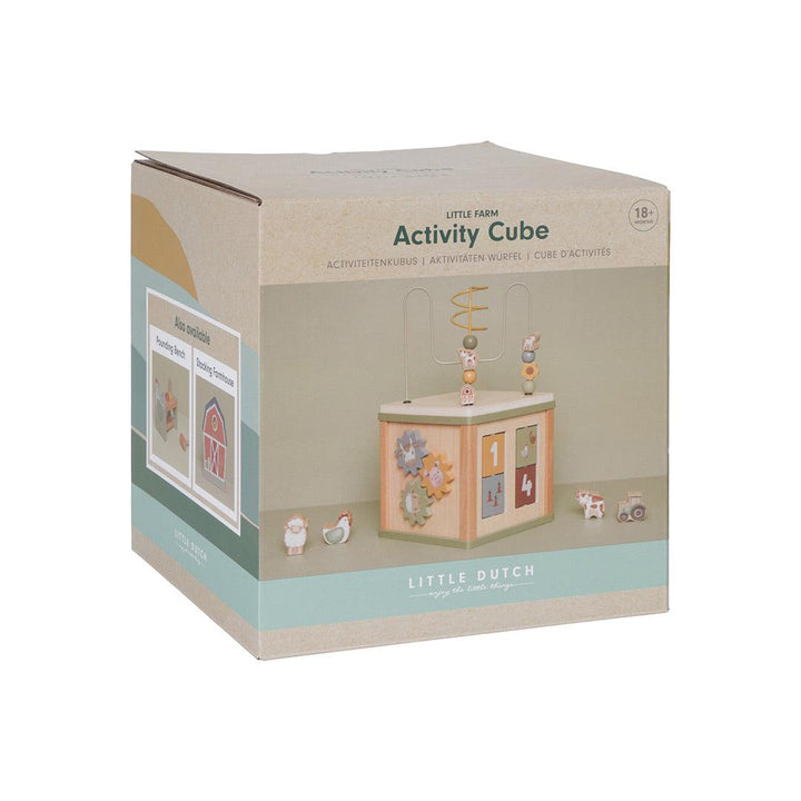 Little Dutch Activity Cube - Little Farm - Cube-Activity Cubes-Little Farm-Cube | Natural Baby Shower