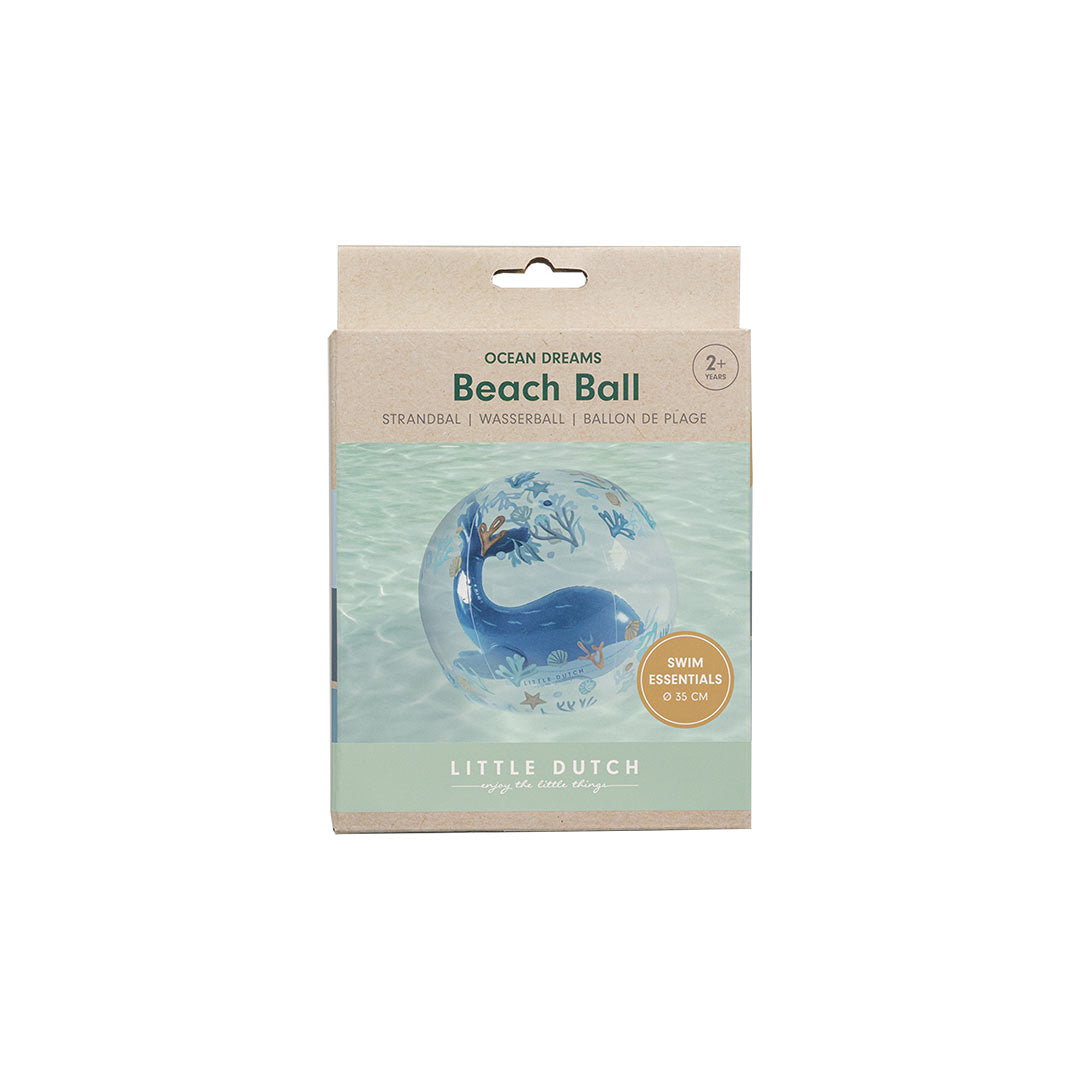 Little Dutch 3D Beach Ball - Blue - Ocean Dreams