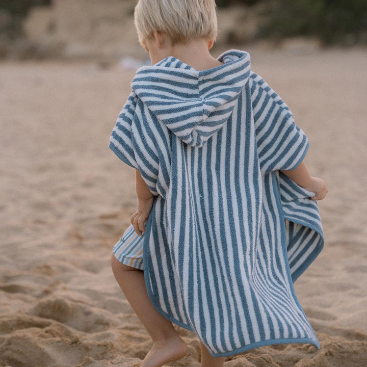 Little Dutch Beach Poncho - Ocean Sea Life Ocean Blue-Ponchos-Ocean Sea Life Ocean Blue-One Size | Natural Baby Shower