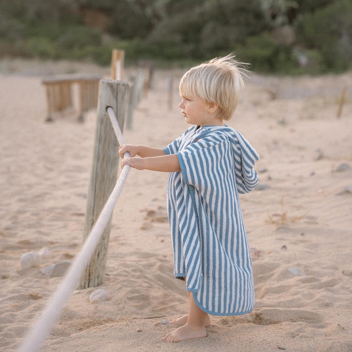 Little Dutch Beach Poncho - Ocean Sea Life Ocean Blue-Ponchos-Ocean Sea Life Ocean Blue-One Size | Natural Baby Shower