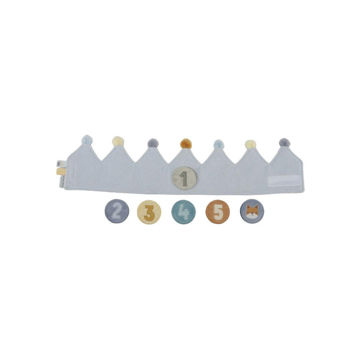Little Dutch Birthday Crown With Numbers - Blue-Role Play-Blue- | Natural Baby Shower
