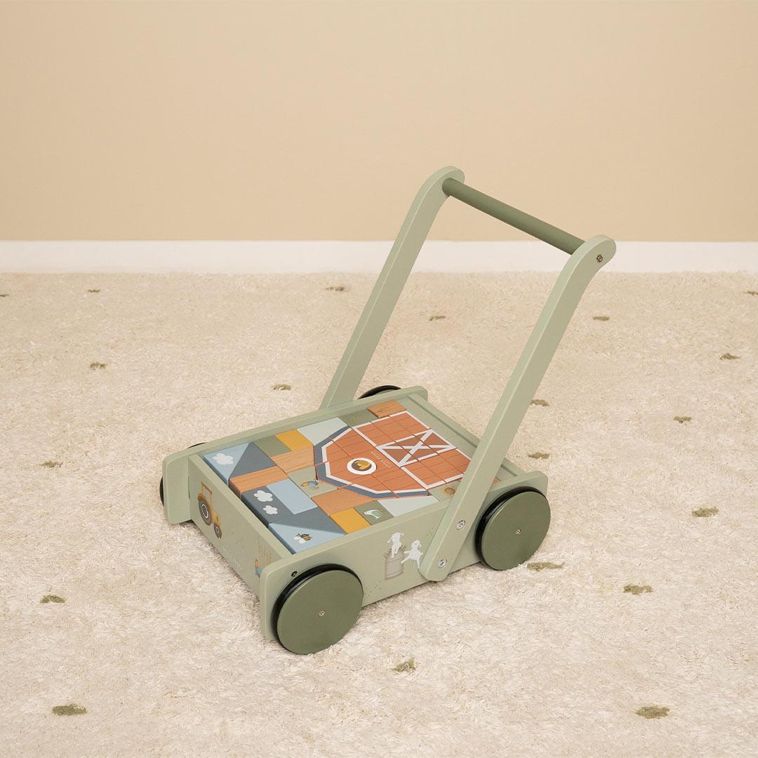 Little Dutch Block Trolley - Little Farm-Push-Alongs-Little Farm- | Natural Baby Shower