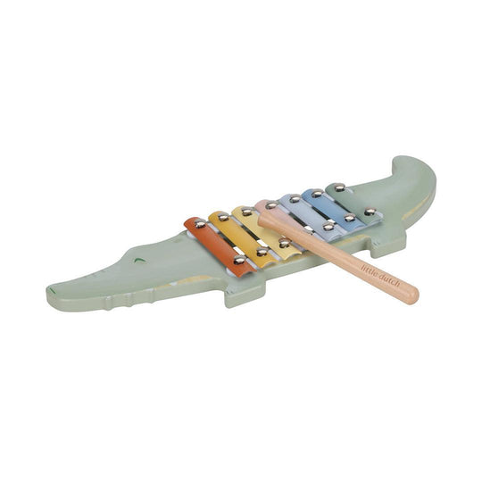Little Dutch Crocodile Xylophone - Crocodile FSC - Safari Friends - Safari Friends-Musical Instruments- | Natural Baby Shower