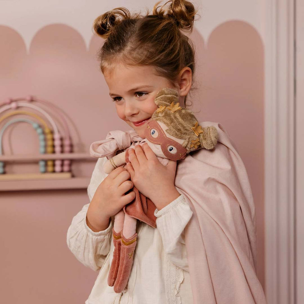 Little Dutch Cuddle Doll Superhero - Rosa-Dolls-Rosa-35cm | Natural Baby Shower