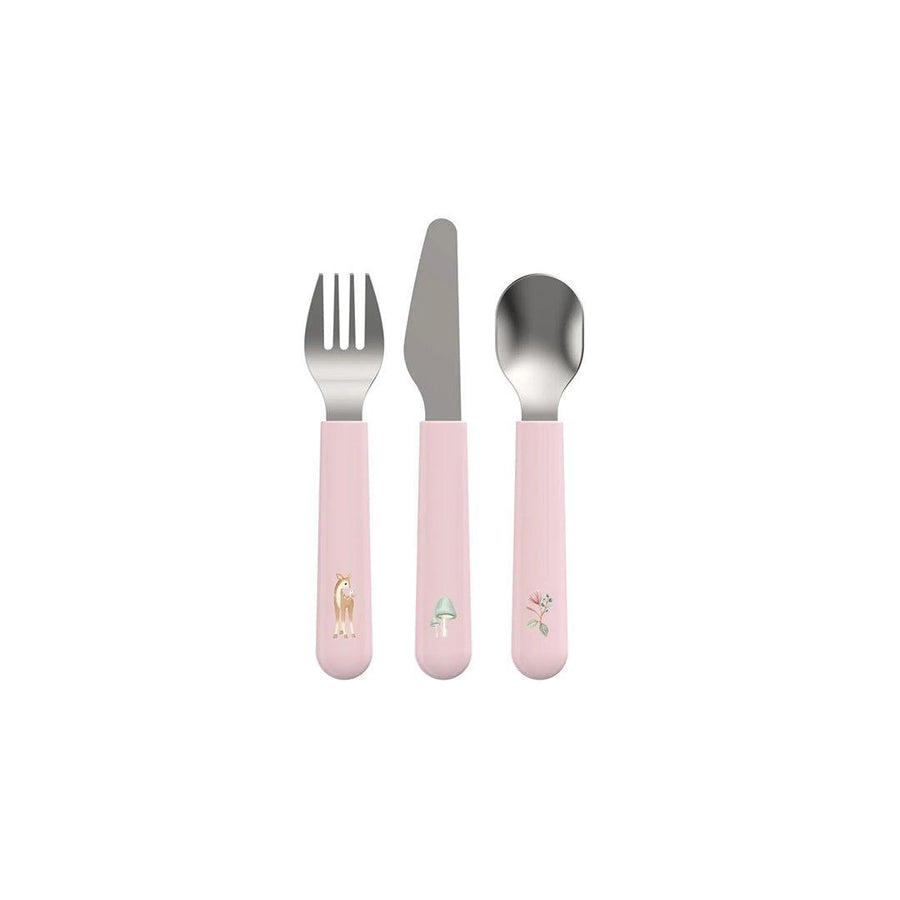 Little Dutch Set Childrens Dinnerware Mepal Mio 3pcs - Pink-Feeding Sets-Pink- | Natural Baby Shower