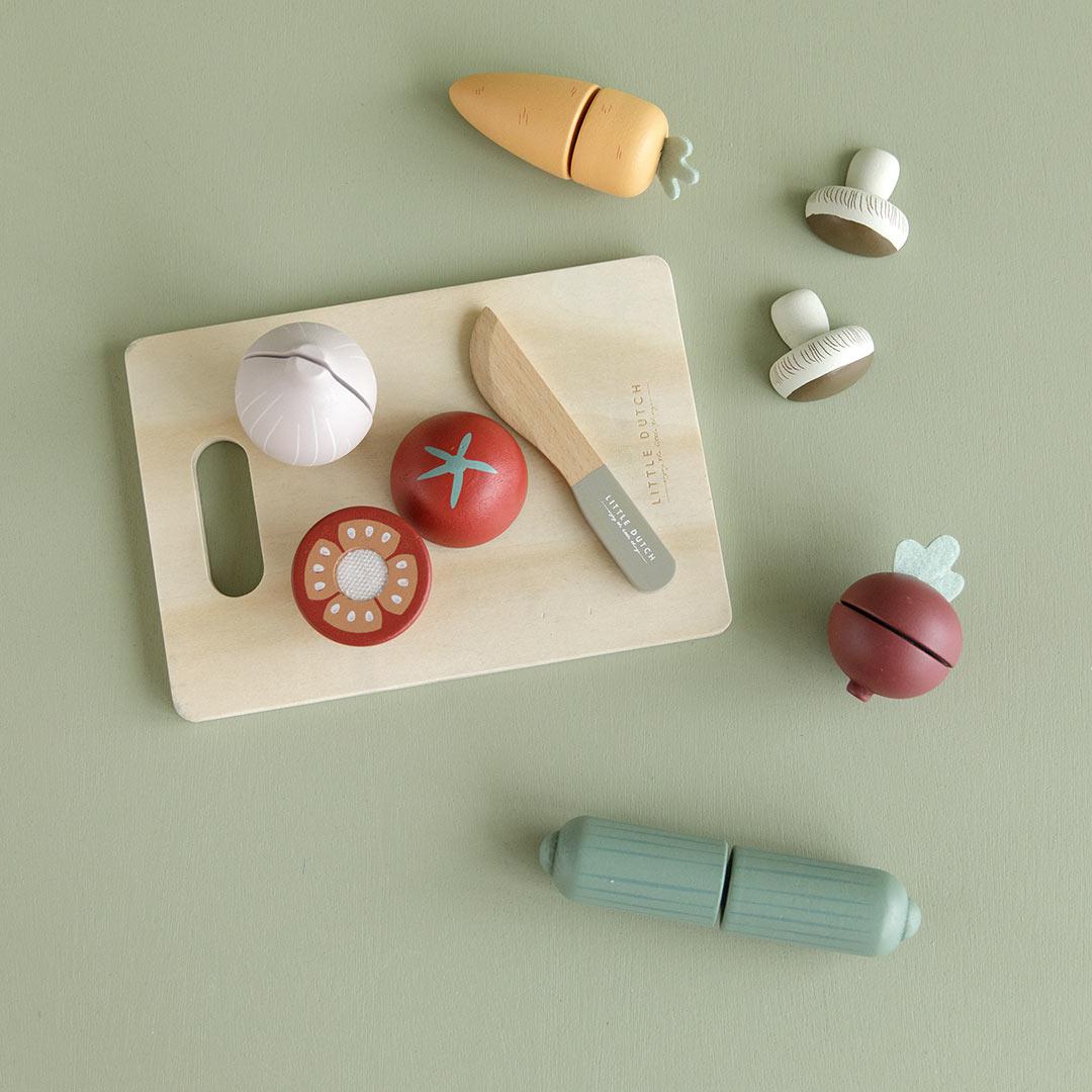Little Dutch Cutting Board - Vegetables-Role Play-Vegetables- | Natural Baby Shower