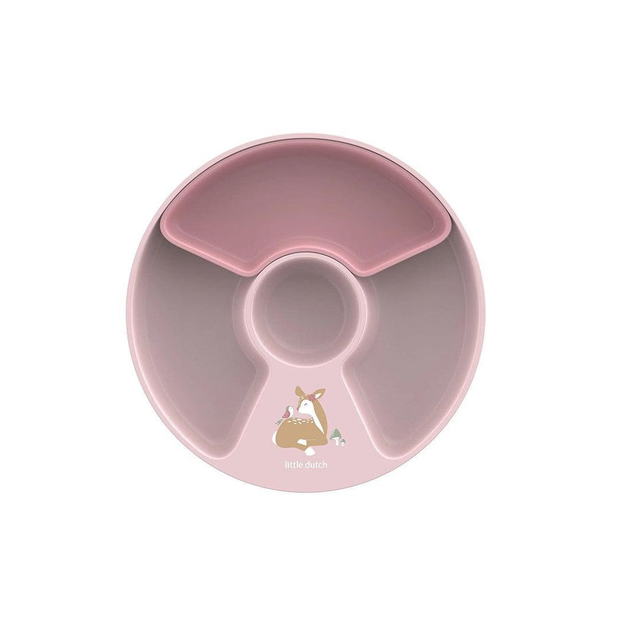 Little Dutch Divider Plate Mepal Mio - Pink-Plates-Pink- | Natural Baby Shower