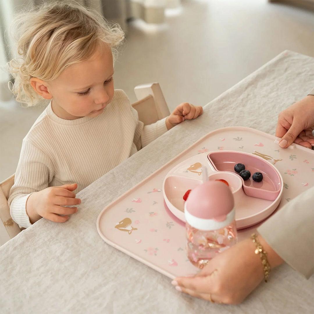 Little Dutch Divider Plate Mepal Mio - Pink-Plates-Pink- | Natural Baby Shower