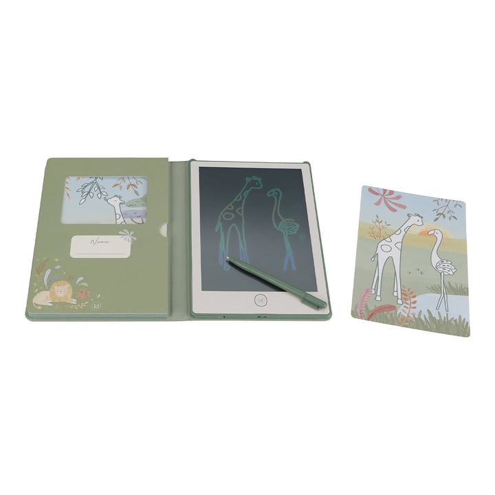 Little Dutch Drawing Tablet - Green - Safari Friends