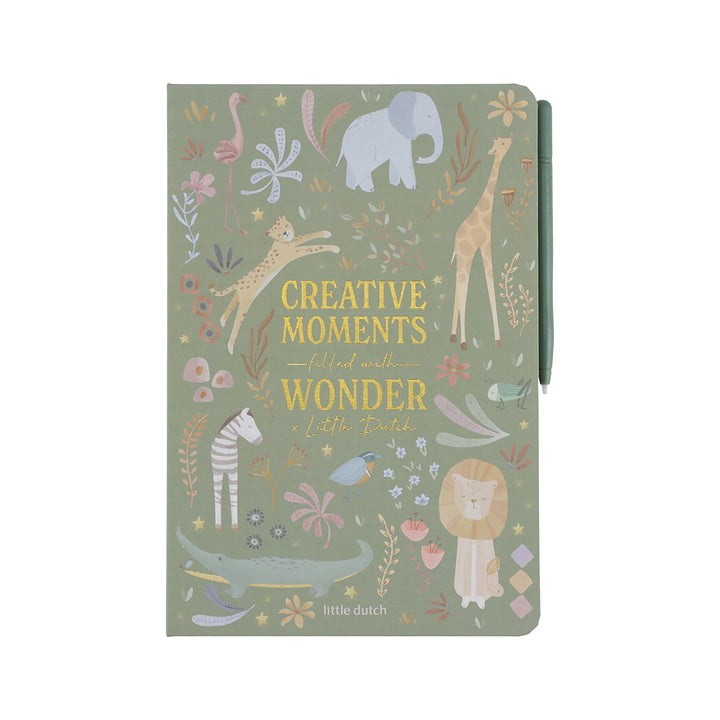 Little Dutch Drawing Tablet - Green - Safari Friends