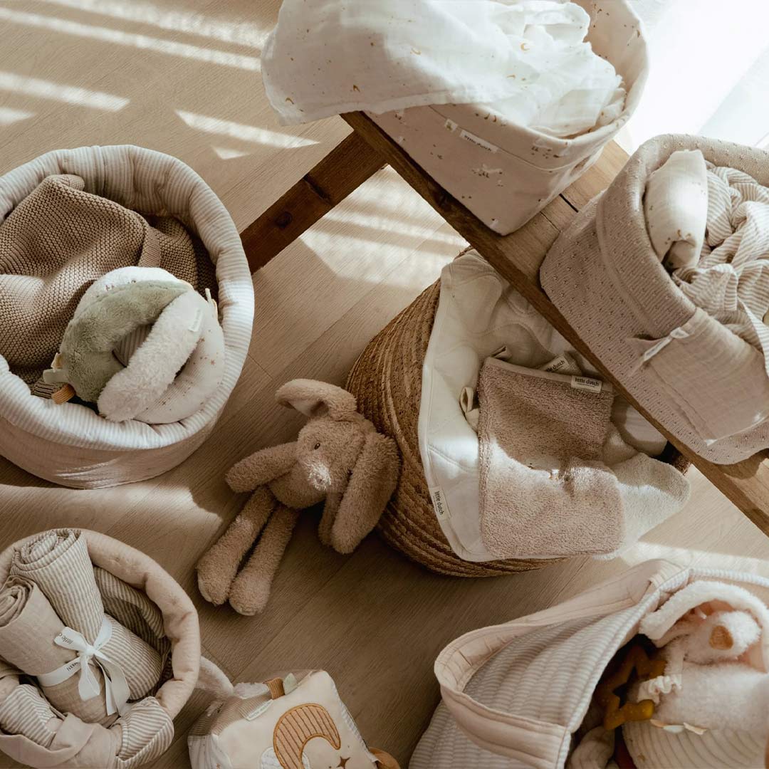 Little Dutch Embroidered Washcloths Set - Baby Bunny-Washcloths-Baby Bunny-One Size | Natural Baby Shower