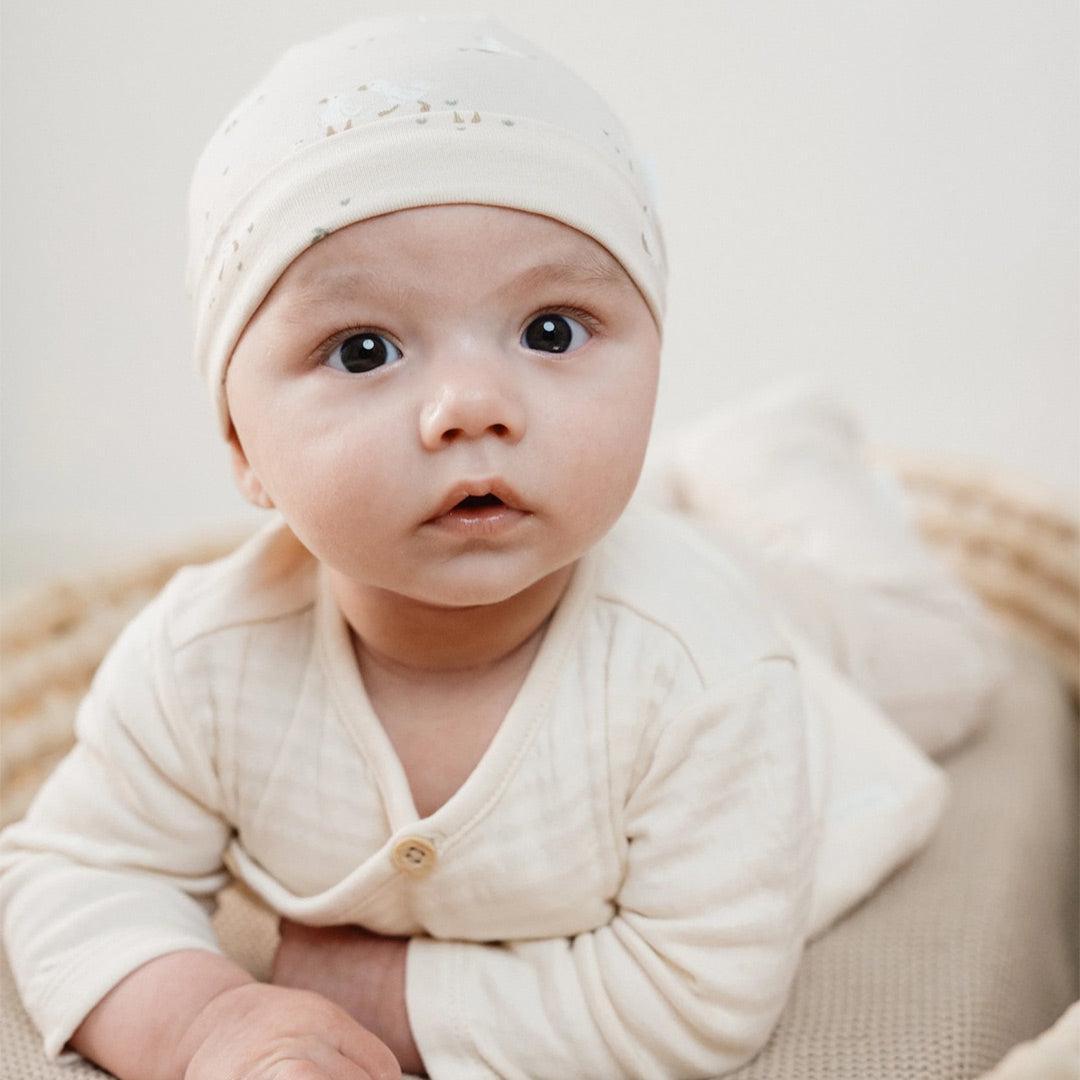 Little Dutch Long Sleeved T-shirt Wrap - Cream-Tops-Cream-NB | Natural Baby Shower