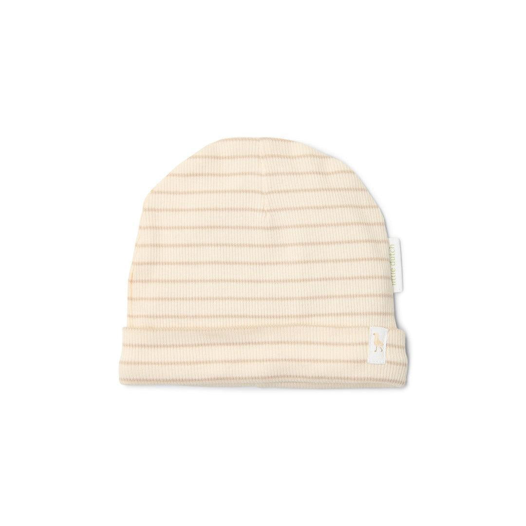 Little Dutch Hat - Soft Beige Stripe-Hats-Soft Beige Stripe-0-3m | Natural Baby Shower