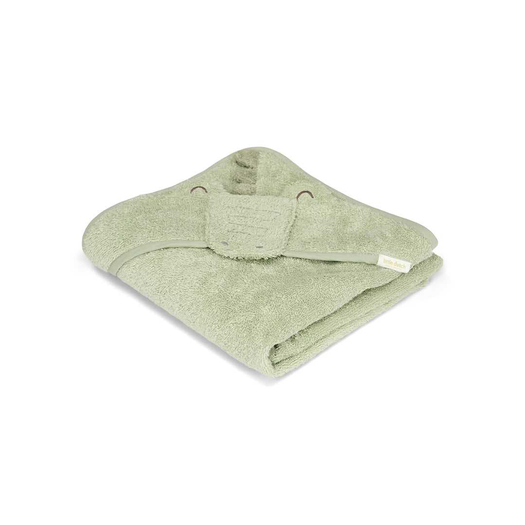 Little Dutch Hooded Towel - Crocodile