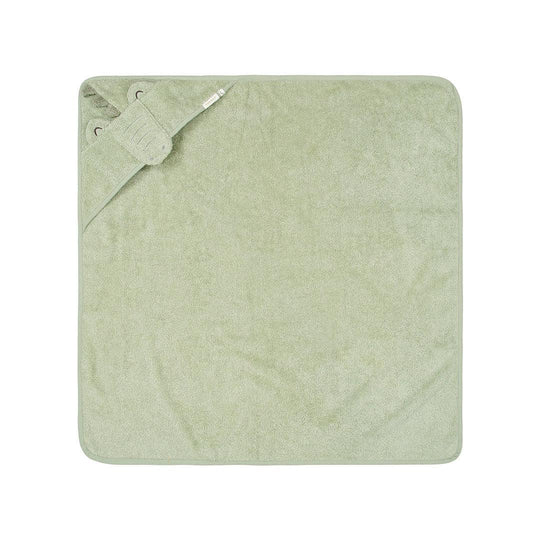 Little Dutch Hooded Towel - Crocodile-Bath Towels-75x75 cm- | Natural Baby Shower