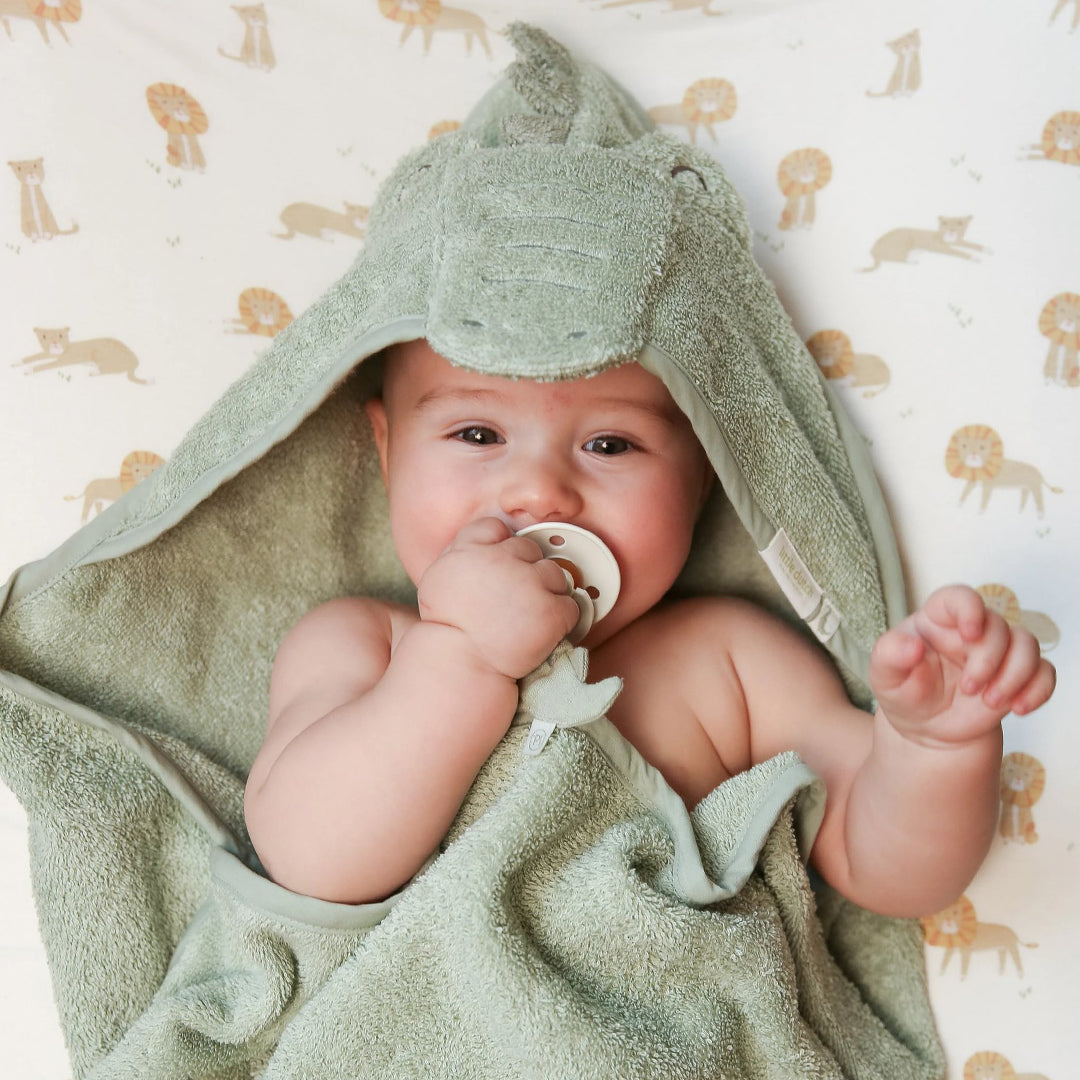 Little Dutch Hooded Towel - Crocodile