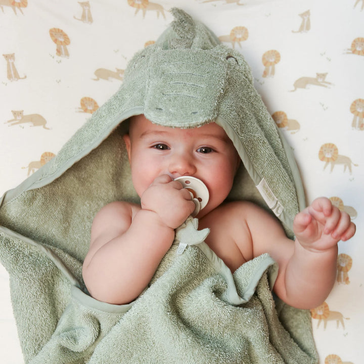 Little Dutch Hooded Towel - Crocodile