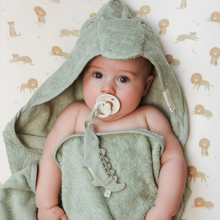 Little Dutch Hooded Towel - Crocodile
