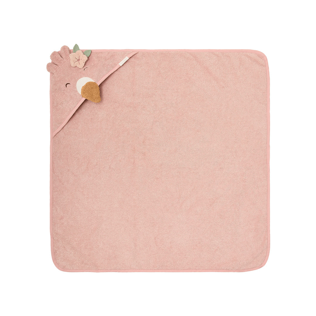 Little Dutch Hooded Towel - Flamingo