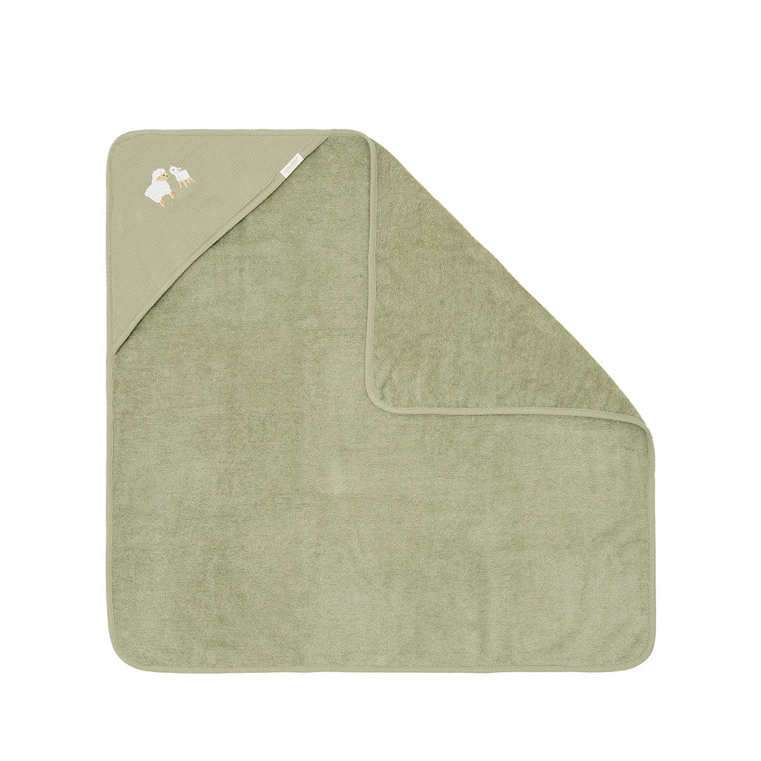 Little Dutch Hooded Towel - Little Farm-Bath Towels-Little Farm-75x75 | Natural Baby Shower