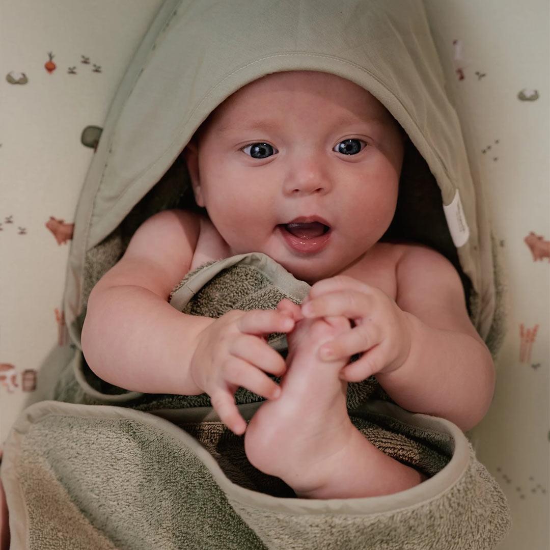 Little Dutch Hooded Towel - Little Farm-Bath Towels-Little Farm-75x75 | Natural Baby Shower