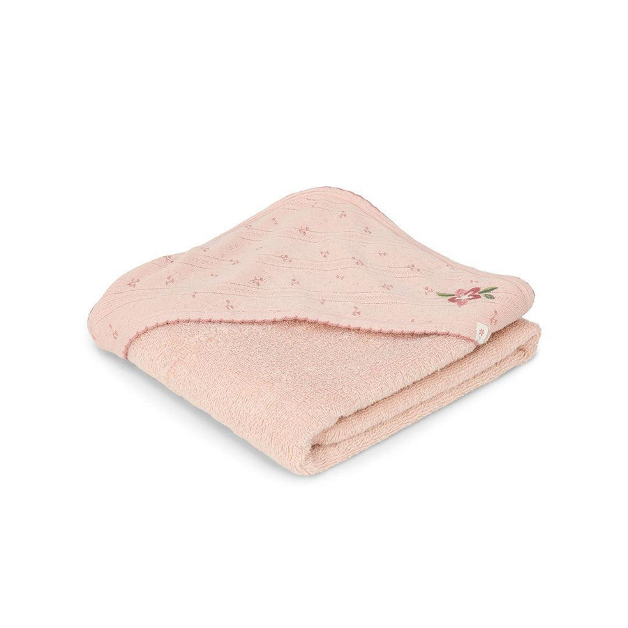 Little Dutch Hooded Towel - Pure Blossom-Bath Towels-Pure Blossom-75x75 | Natural Baby Shower