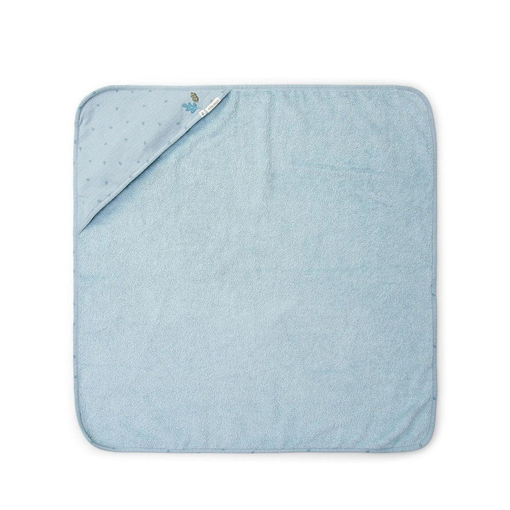 Little Dutch Hooded Towel - Pure Denim Blue-Bath Towels-Pure Denim Blue-75x75 | Natural Baby Shower