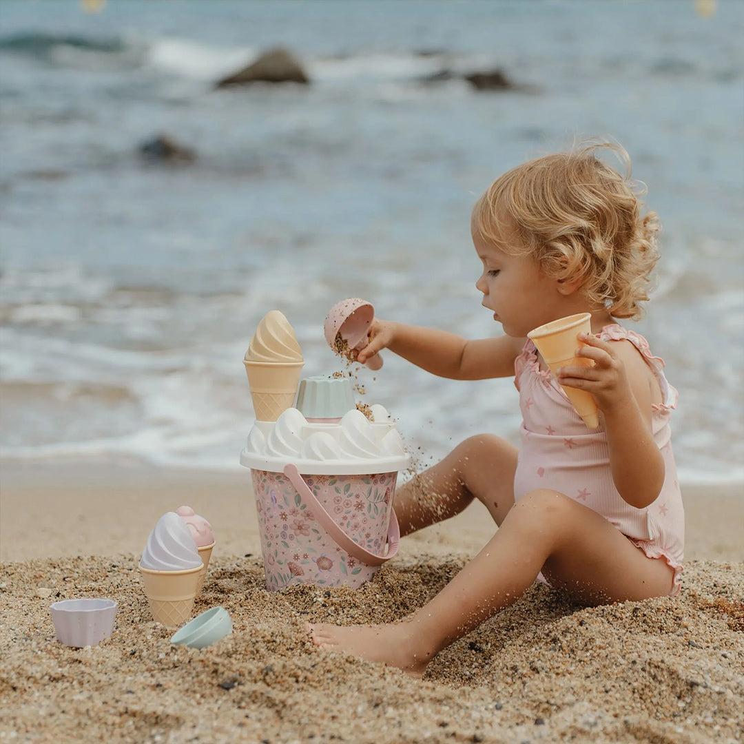Little Dutch Ice Cream Bucket Set 14 pcs - Dreamy Mermaid-Beach Toys-Dreamy Mermaid- | Natural Baby Shower