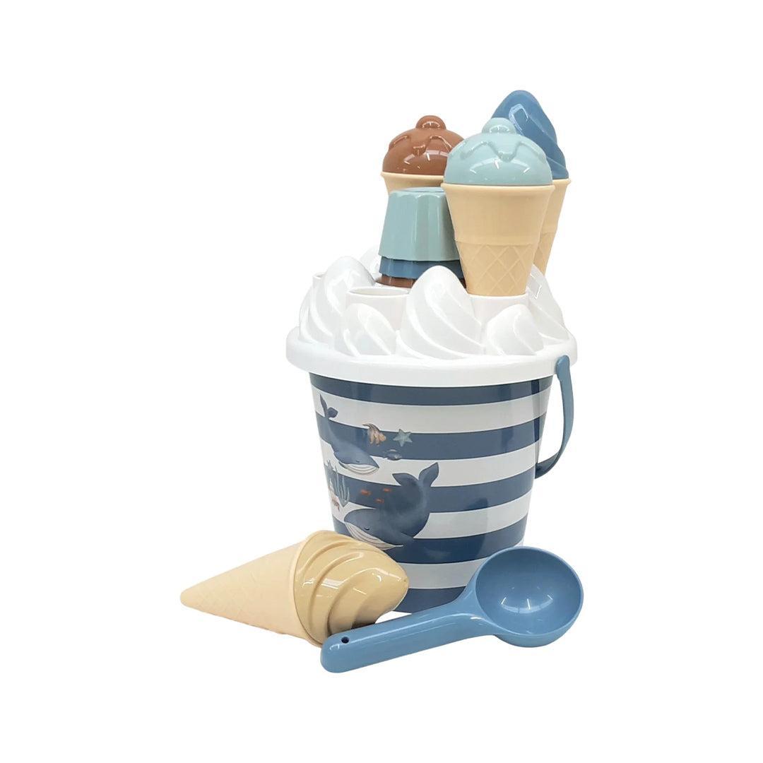 Little Dutch Ice Cream Bucket Set 14 pcs - Ocean World-Beach Toys-Ocean World- | Natural Baby Shower