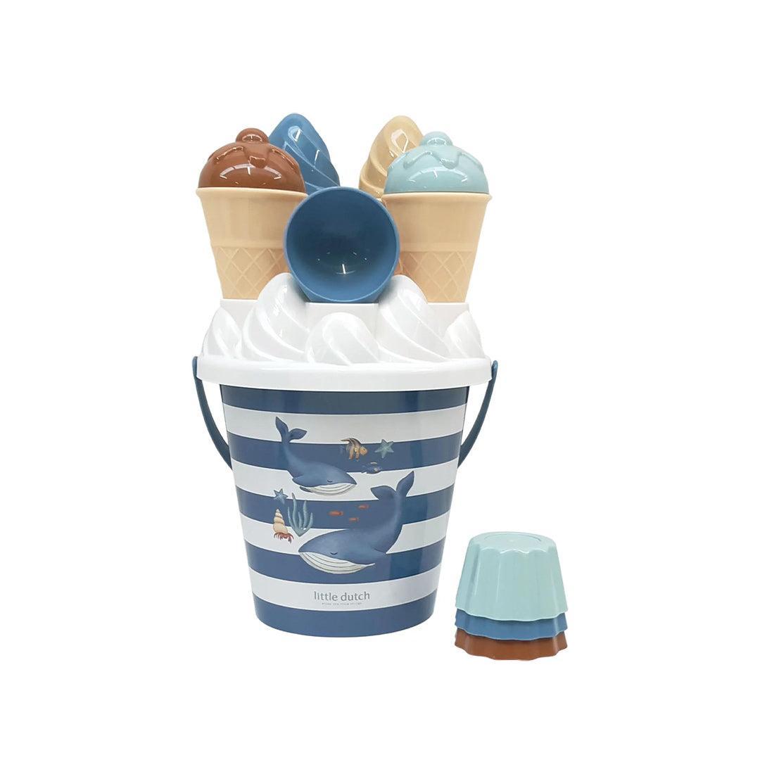 Little Dutch Ice Cream Bucket Set 14 pcs - Ocean World-Beach Toys-Ocean World- | Natural Baby Shower