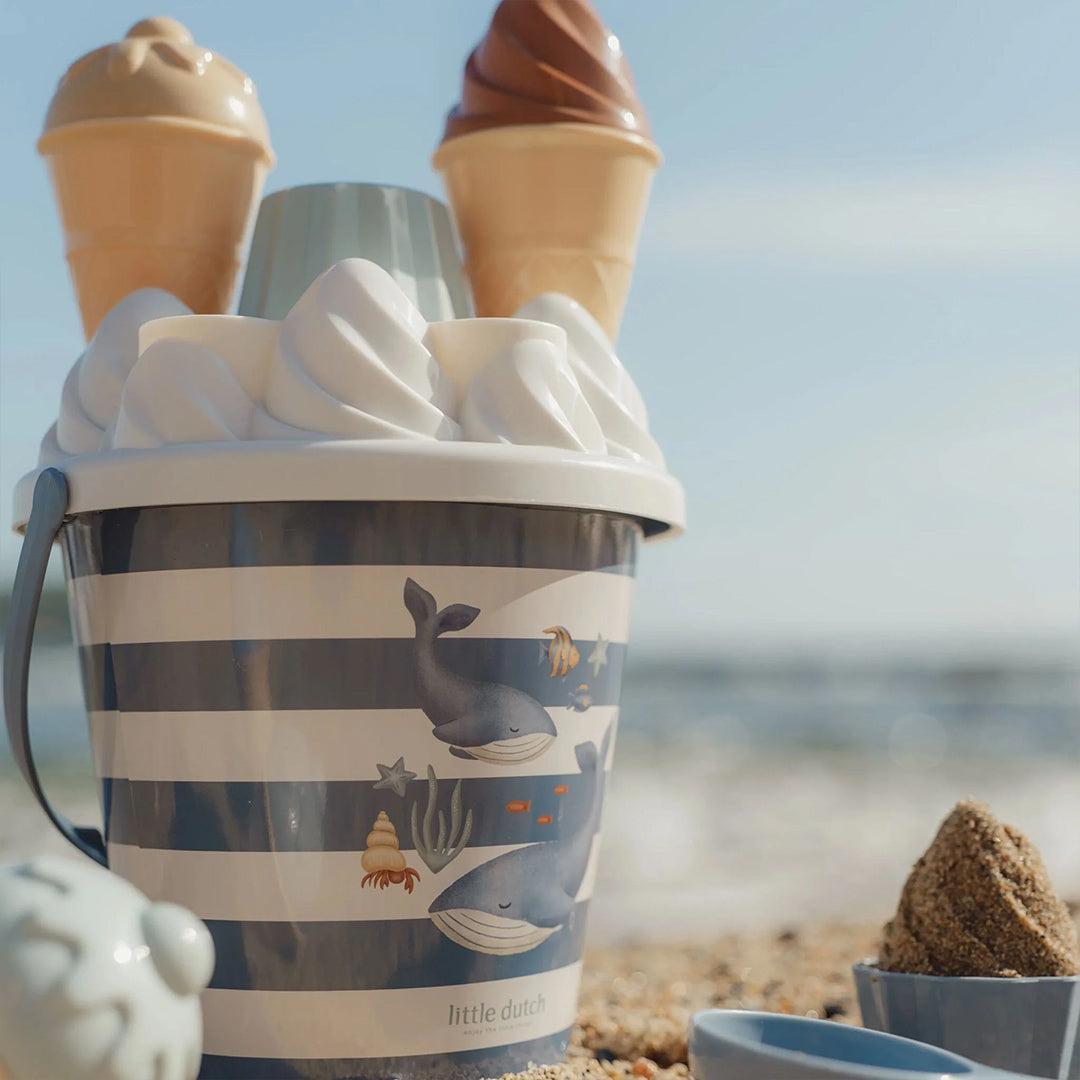 Little Dutch Ice Cream Bucket Set 14 pcs - Ocean World-Beach Toys-Ocean World- | Natural Baby Shower