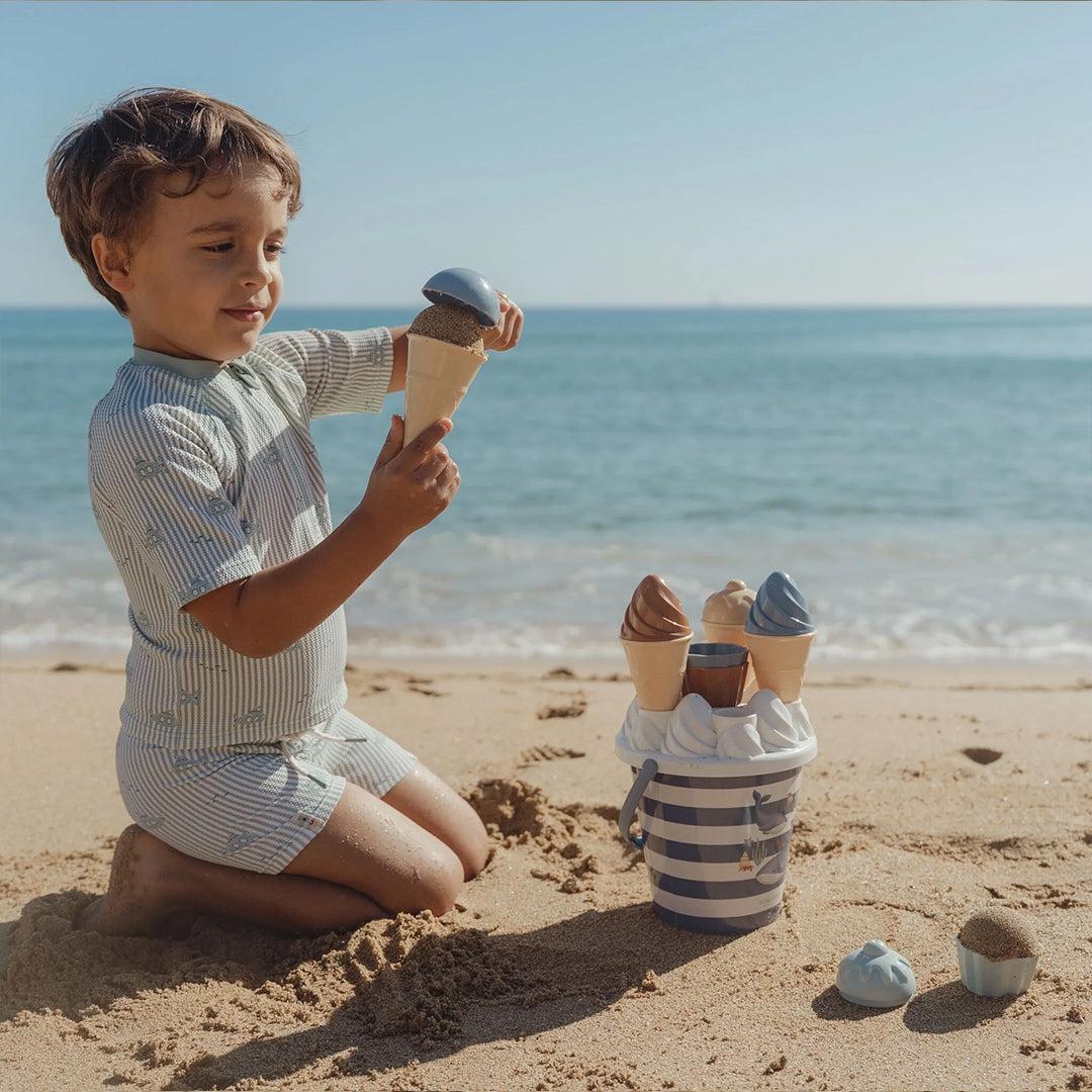 Little Dutch Ice Cream Bucket Set 14 pcs - Ocean World-Beach Toys-Ocean World- | Natural Baby Shower