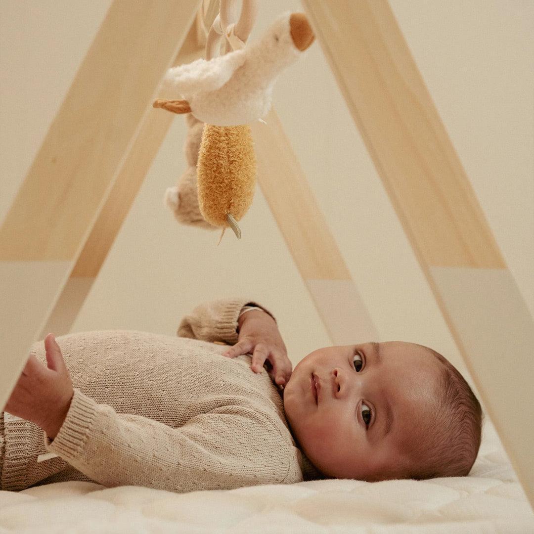 Little Dutch Knitted Cardigan Wrap - Soft Beige Melee-Cardigans-Soft Beige Melee-NB | Natural Baby Shower