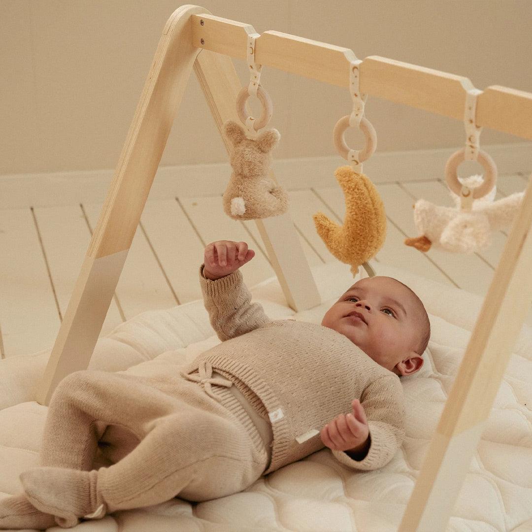 Little Dutch Knitted Cardigan Wrap - Soft Beige Melee-Cardigans-Soft Beige Melee-NB | Natural Baby Shower