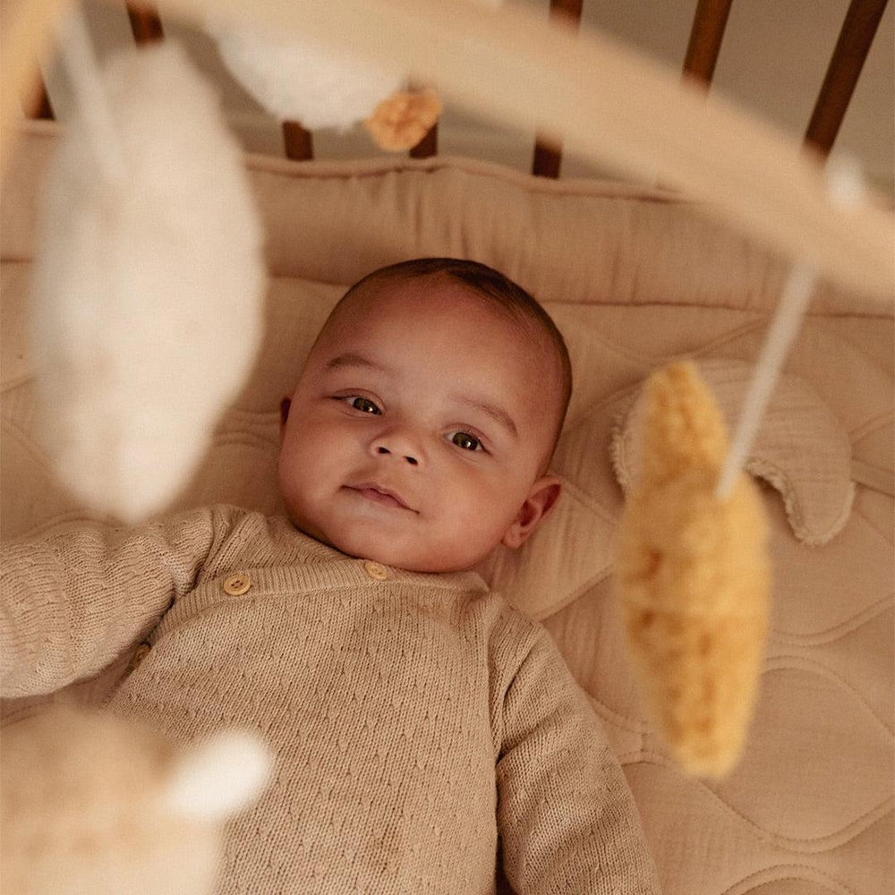 Little Dutch Knitted Cardigan Wrap - Soft Beige Melee-Cardigans-Soft Beige Melee-NB | Natural Baby Shower