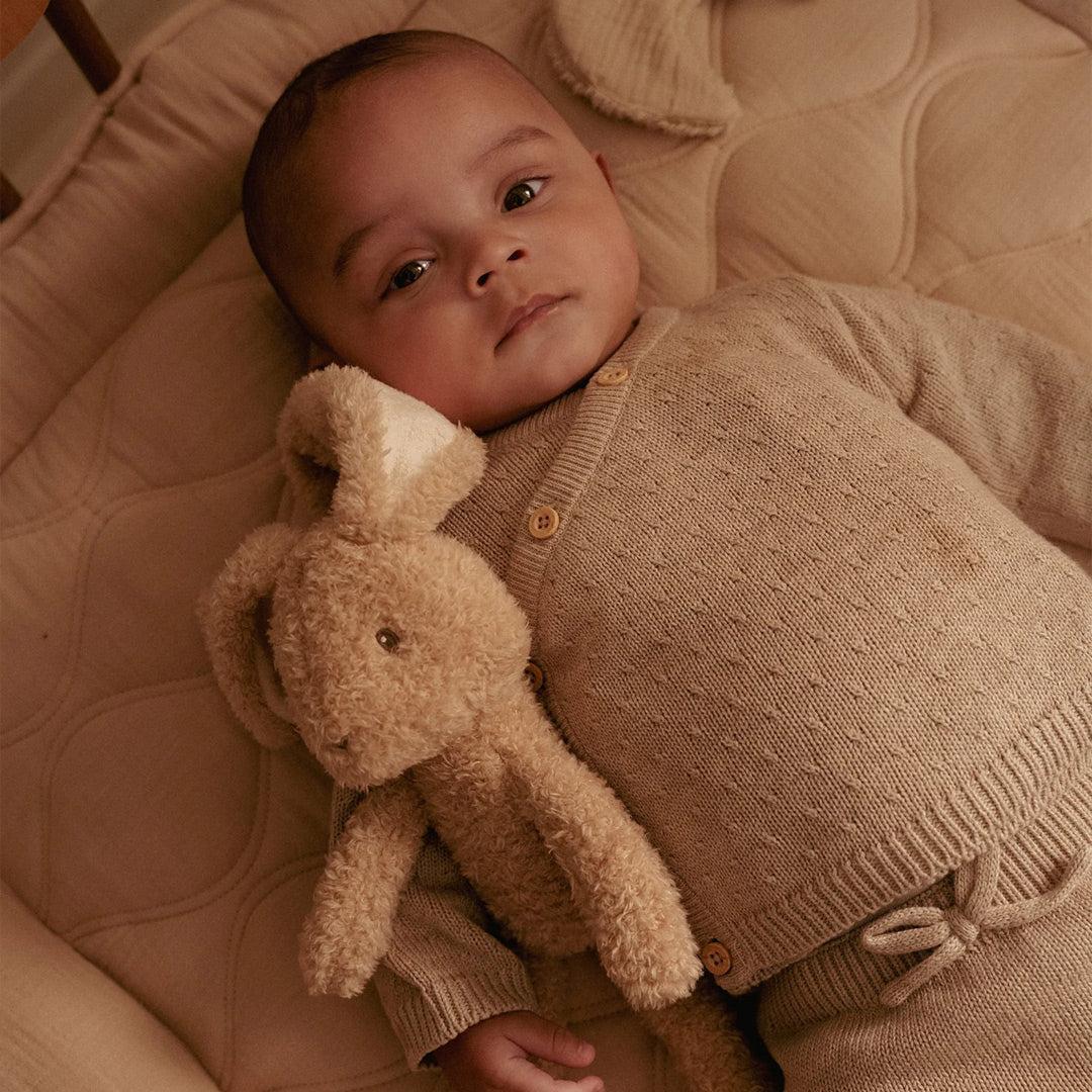 Little Dutch Knitted Cardigan Wrap - Soft Beige Melee-Cardigans-Soft Beige Melee-NB | Natural Baby Shower